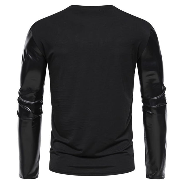 Men's Fashion Casual Bottoming T-shirt Plus Size Round Neck