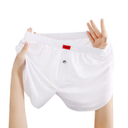 Men's Underwear Solid Color Loose Breathable Ice Silk