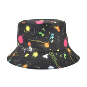 Printed Bucket Hat Women's Outdoor Sunshade Double-sided Hat