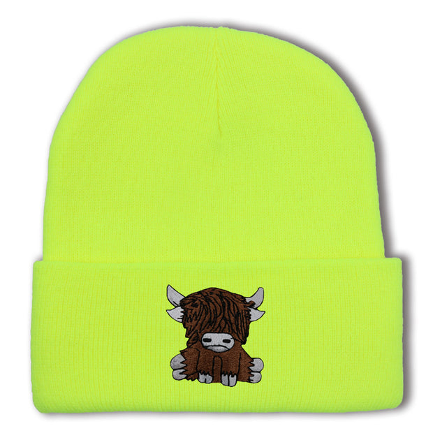 Cartoon Long Hair Yak Knitted Hat Autumn And Winter Warm Wool