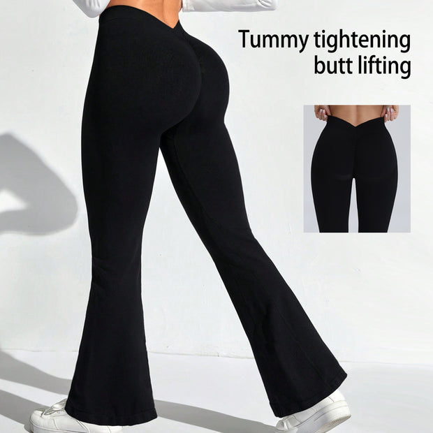 High Waist Belly Contracting Yoga Pants Women's Sports Tight