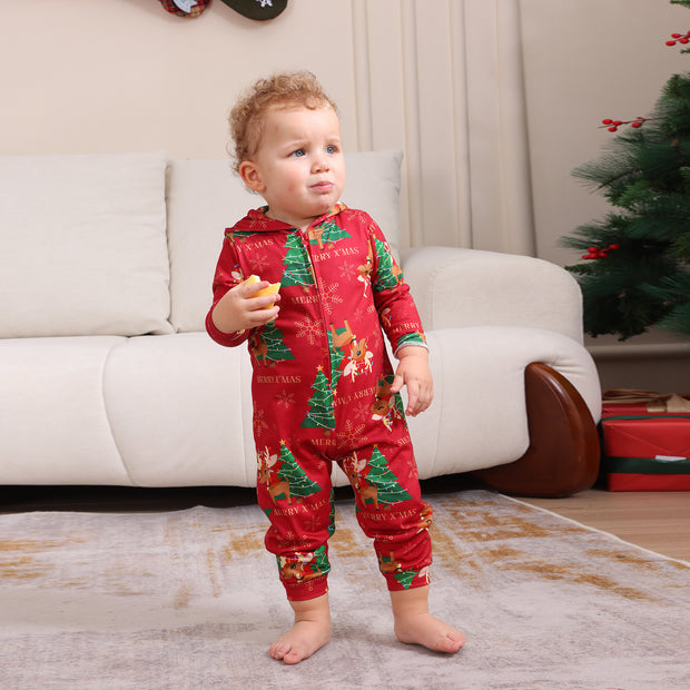 European And American Boys And Girls Long Sleeve Trousers Christmas Family Set