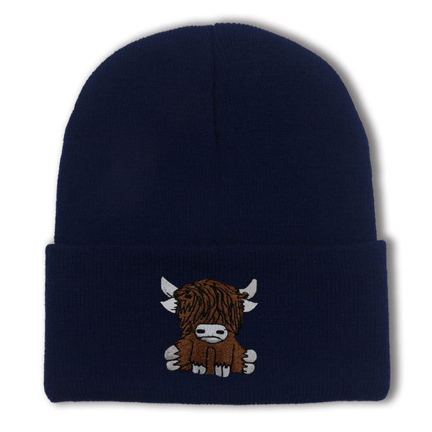 Cartoon Long Hair Yak Knitted Hat Autumn And Winter Warm Wool