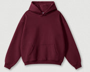 Solid Color Casual Loose Plus Size Thick Hoodie