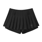 Embroidery Short A- Line Pleated Skirt Summer