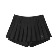 Embroidery Short A- Line Pleated Skirt Summer