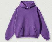 Solid Color Casual Loose Plus Size Thick Hoodie