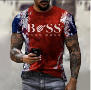 Men's Printed Fashion Fashion Short Sleeve Casual