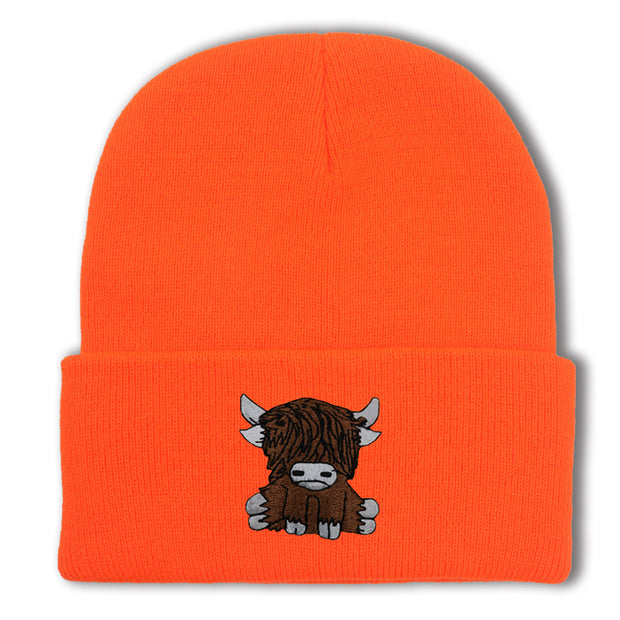 Cartoon Long Hair Yak Knitted Hat Autumn And Winter Warm Wool