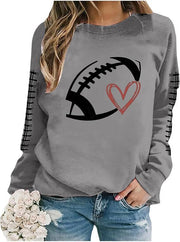 Women's Sweatshirt Baseball Uniform Printed Long-sleeved Sweater Sweatshirt